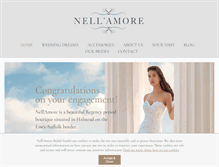 Tablet Screenshot of nellamore-bridalwear.co.uk